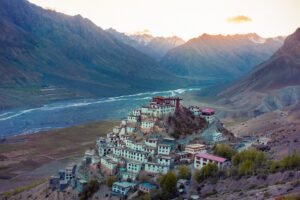 Key Monastery in Spiti Valley overlooking the Himalayan landscape